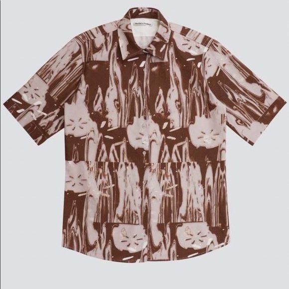 Dark brown oversized button up THE OPEN PRODUCT - Picture 1 of 2